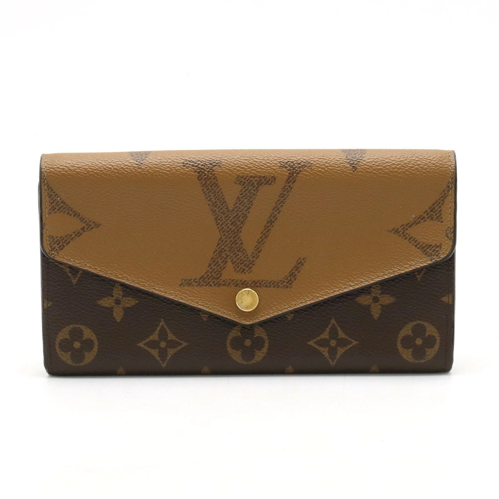 LOUIS VUITTON Monogram Giant Portefeuille Sarah Bi fold Long Wallet